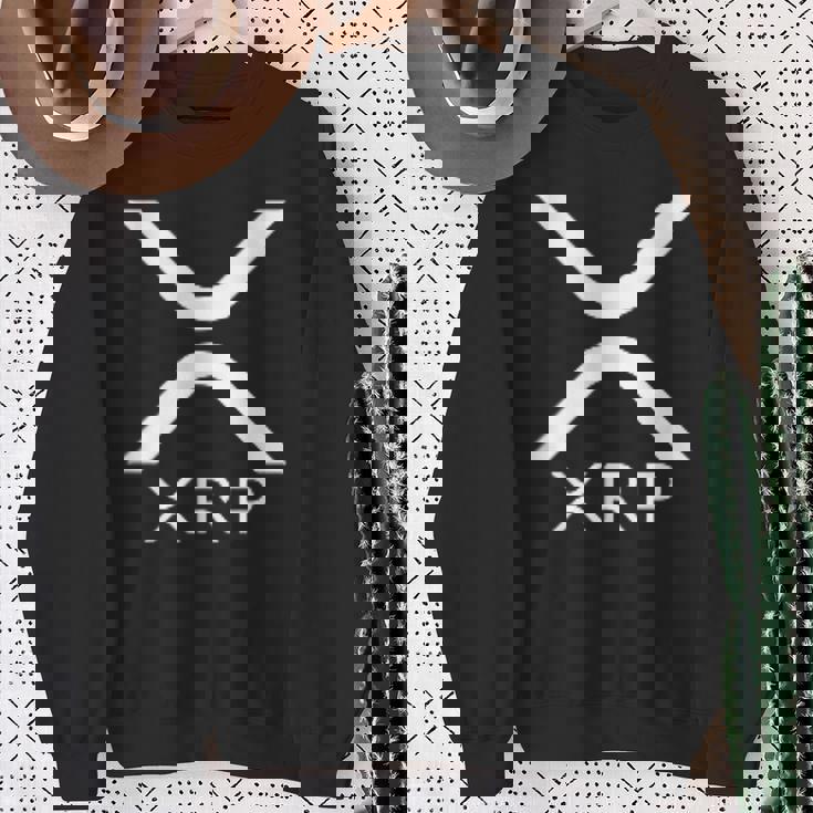 Xrpロゴ暗号通貨暗号 スウェットシャツ 年配の女性への贈り物