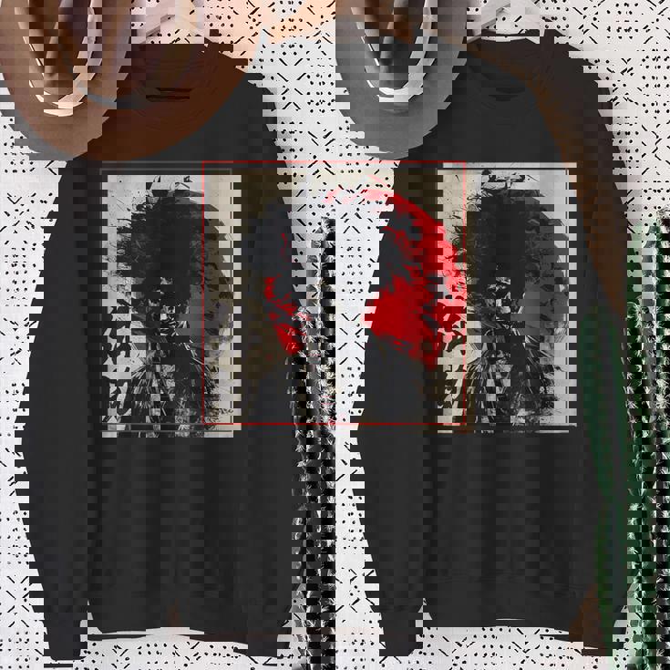 Yasuke アフロサムライ 七徳 武士道コード スウェットシャツ 年配の女性への贈り物