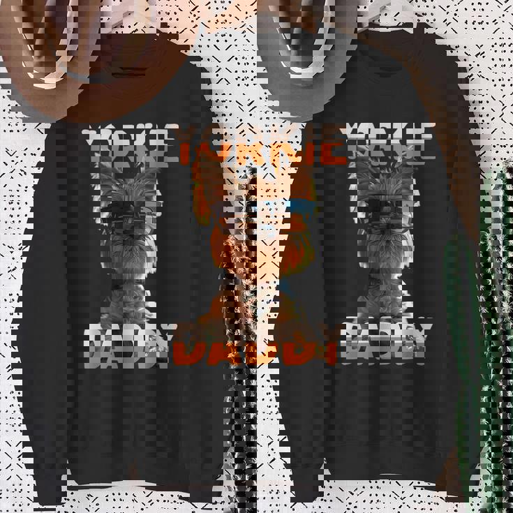 Yorkie Daddyヨーキー パパ 父の日 お父さん スウィート・ヨークシャー・テリア スウェットシャツ 年配の女性への贈り物