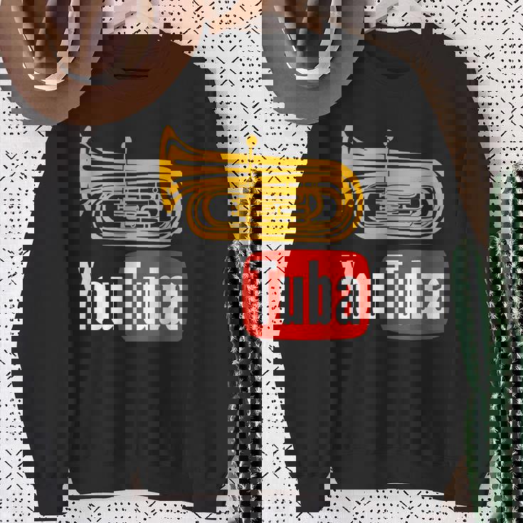 Youtuba おもしろ金管楽器 スウェットシャツ 年配の女性への贈り物