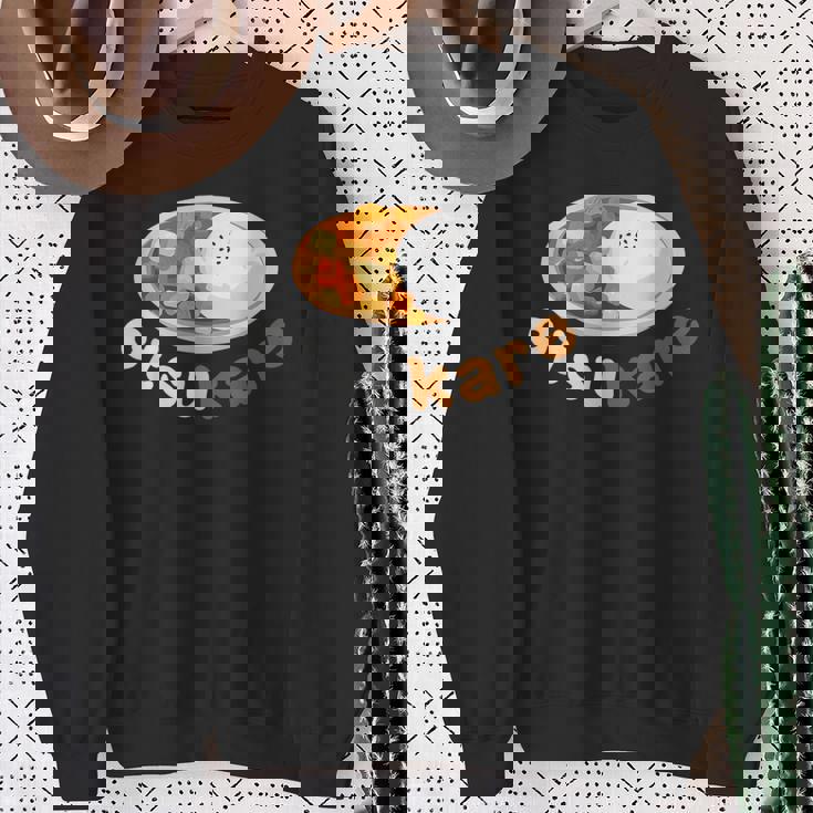 【おつカレーさまでした】おもしろ日本語 お疲れ様 優しい ギャグ スウェットシャツ 年配の女性への贈り物