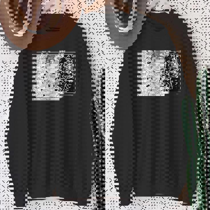 【大神ミオ】『ヤマト神想怪異譚』漫画コマtシャツ（本人セレクト 日本語） スウェットシャツ 年配の女性への贈り物