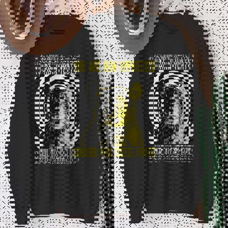 あなたは今、催眠術をかけられた日本ネズミです。 スウェットシャツ 年配の女性への贈り物