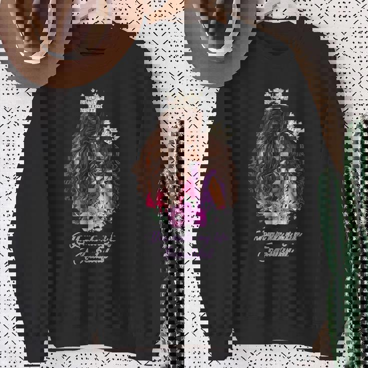 あなたは私の人生を美しくする スウェットシャツ 年配の女性への贈り物