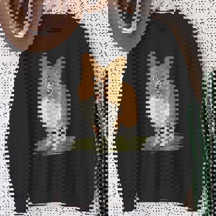 いぬ シェルティ 子犬 ペット かわいい 動物 イラスト スウェットシャツ 年配の女性への贈り物