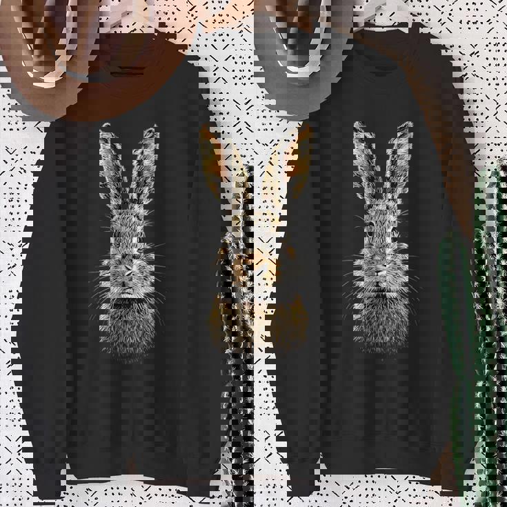 うさぎ うさぎ うさぎ かわいいうさぎ スウェットシャツ 年配の女性への贈り物