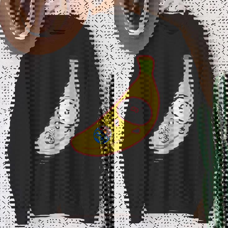 うさまるバナナまる ダークカラー スウェットシャツ 年配の女性への贈り物