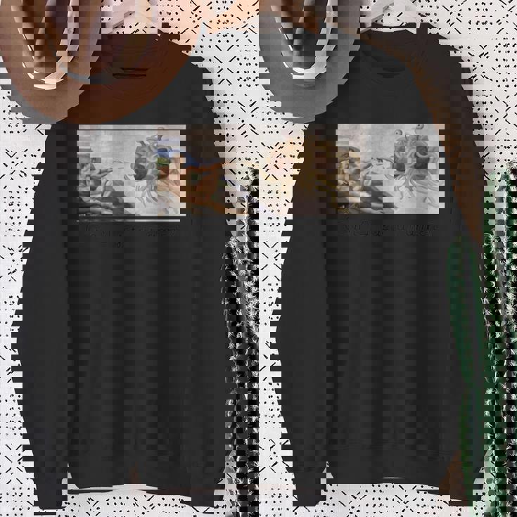 おかしい。ラーメンを頂けますか？空飛ぶスパゲッティモンスターギフト スウェットシャツ 年配の女性への贈り物