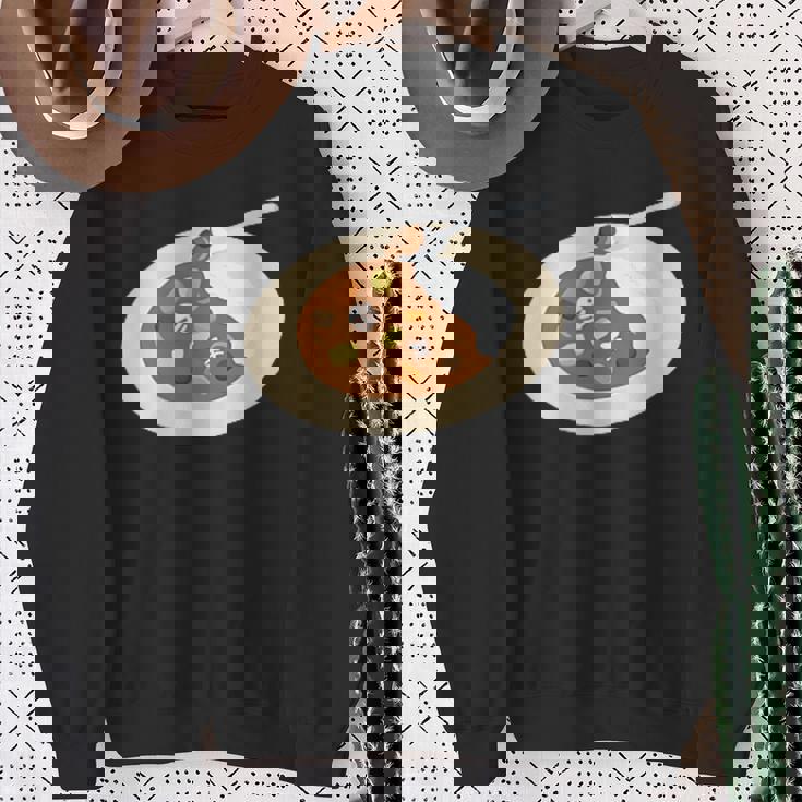 おかしなカレーライス スウェットシャツ 年配の女性への贈り物