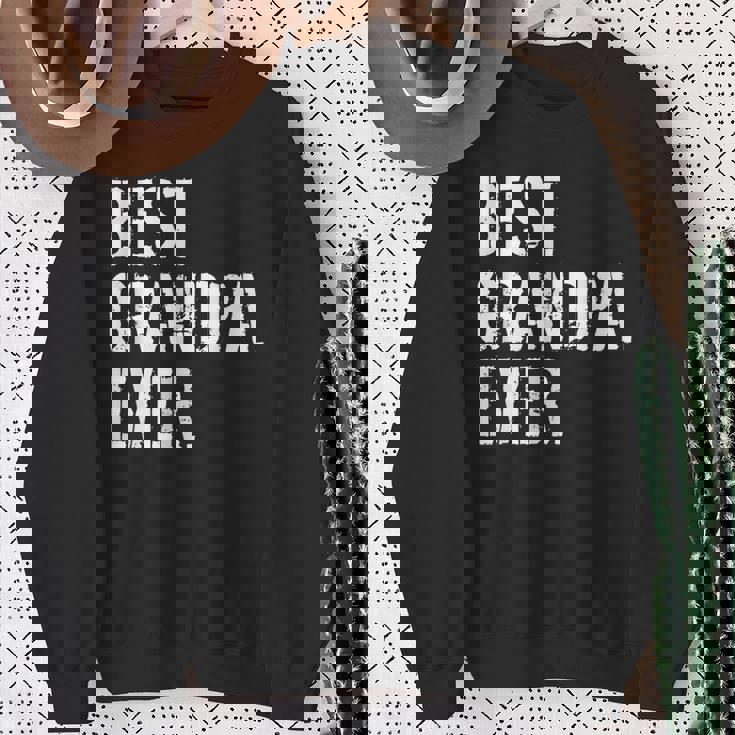 メンズ おじいちゃん誕生日クリスマスプレゼントベストおじいちゃんエバー スウェットシャツ 年配の女性への贈り物