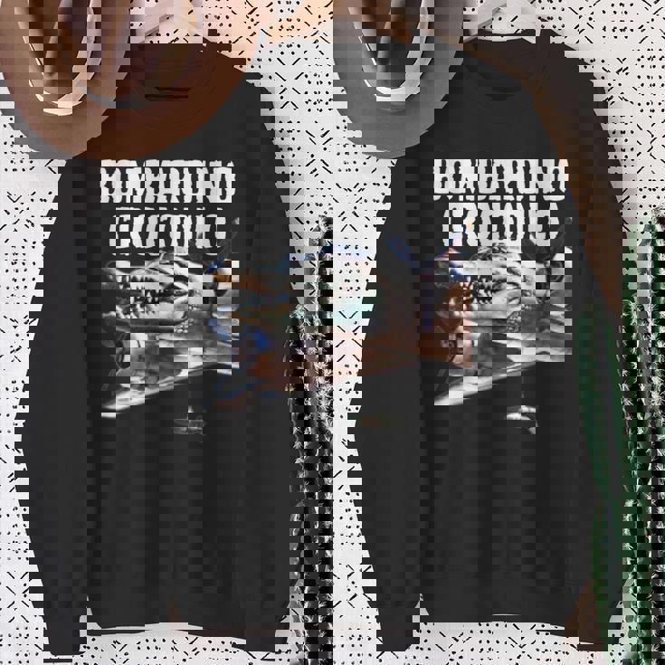 おもしろい ボンバルディーノ クロコディロ イタリア Ai 動物 ブレイン ミーム スウェットシャツ 年配の女性への贈り物