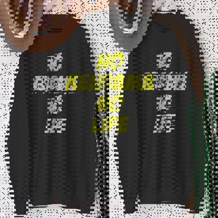 おもしろけん玉 「No Kendama No Life」 スウェットシャツ 年配の女性への贈り物