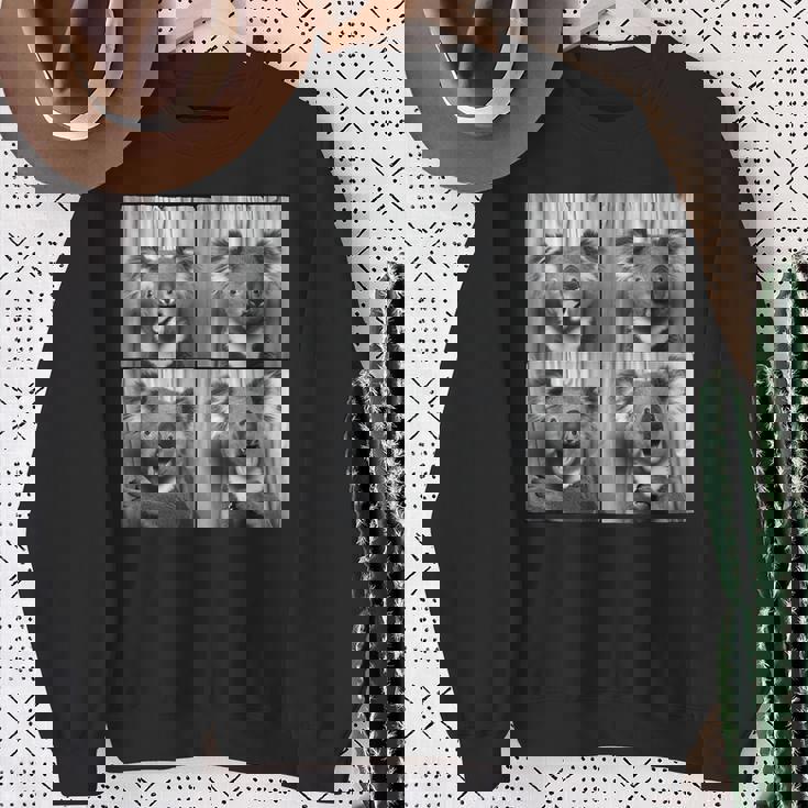 おもしろコアラ顔笑いコアラ動物写真かわいいコアラ スウェットシャツ 年配の女性への贈り物