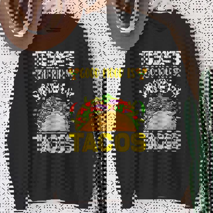 おもしろタコス シンコ・デ・マヨ タコスフェスティバル ビーガン メキシコ料理 スウェットシャツ 年配の女性への贈り物