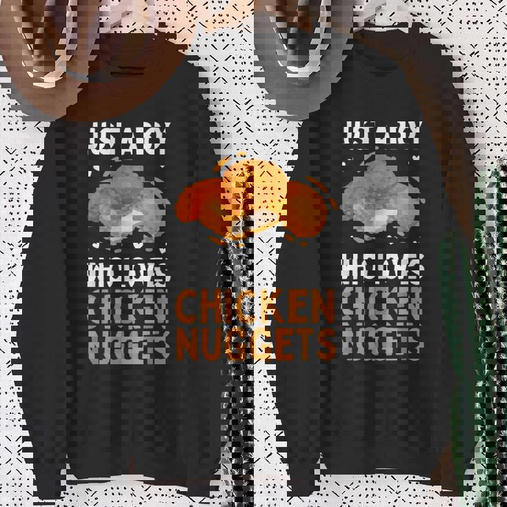 おもしろチキンナゲット メンズ ボーイズ キッズ チキンナゲット愛好家向け スウェットシャツ 年配の女性への贈り物