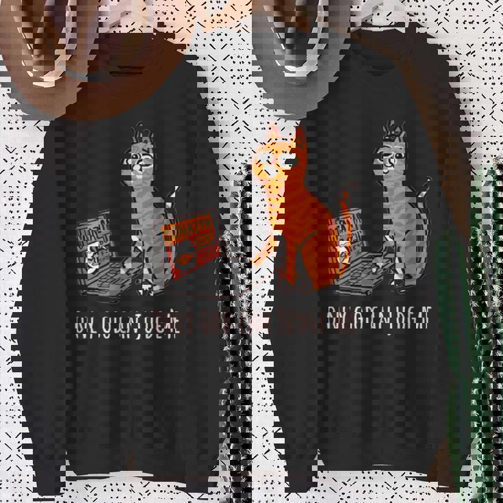 おもしろ猫 通販 イラスト グラフィック スウェットシャツ 年配の女性への贈り物