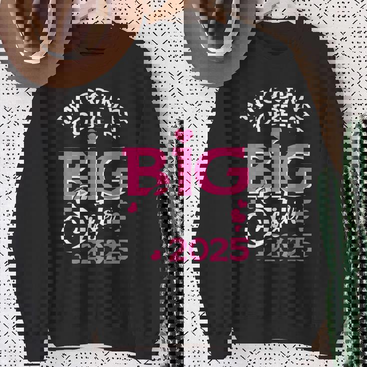 お姉さんになる 2025 妊娠のお知らせ スウェットシャツ 年配の女性への贈り物