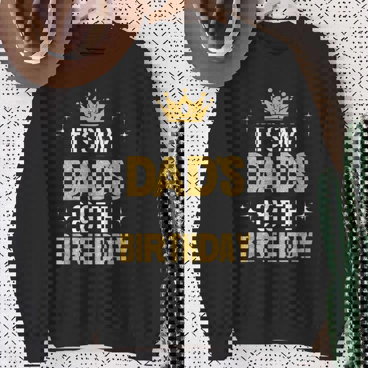 お父さんの89歳の誕生日アイデアハッピーファニー スウェットシャツ 年配の女性への贈り物