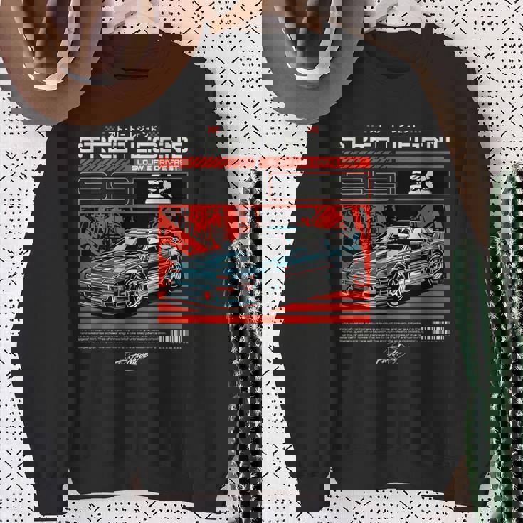 かっこいい レトロ ヴィンテージ ジャパニーズjdm 東京ジャパン ドリフト レースカー スウェットシャツ 年配の女性への贈り物