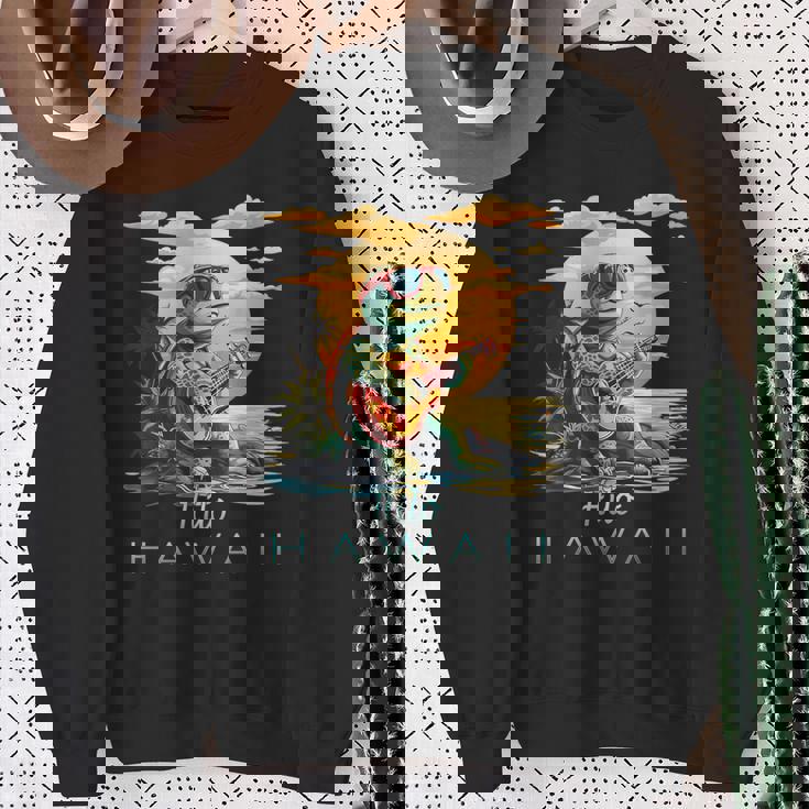 かわいい トロピカル ヒロ ハワイ ウミガメ お土産 スウェットシャツ 年配の女性への贈り物