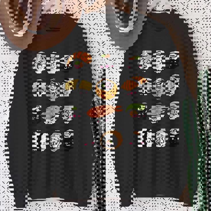 かわいいお寿司 スウェットシャツ 年配の女性への贈り物