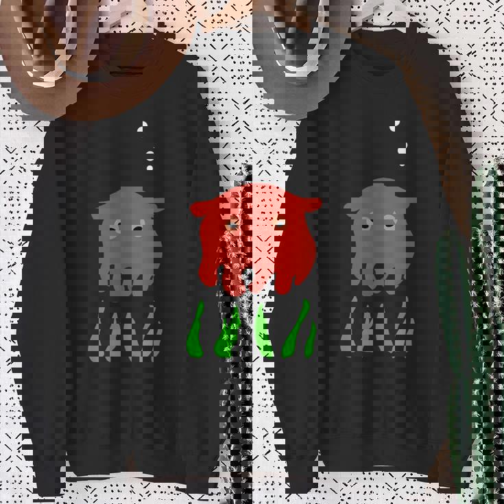 かわいいめんだこシーライフ スウェットシャツ 年配の女性への贈り物