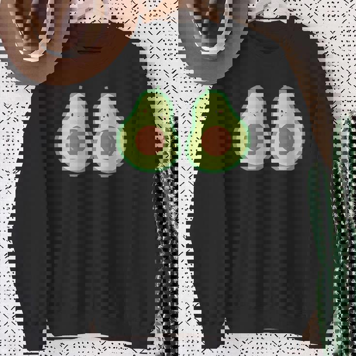 かわいいアボカド スウェットシャツ 年配の女性への贈り物