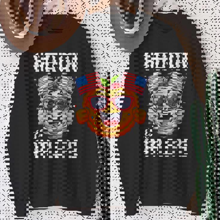 かわいいアメリカンアップルパイシャツ メンズ レディース キッズ スウェットシャツ 年配の女性への贈り物