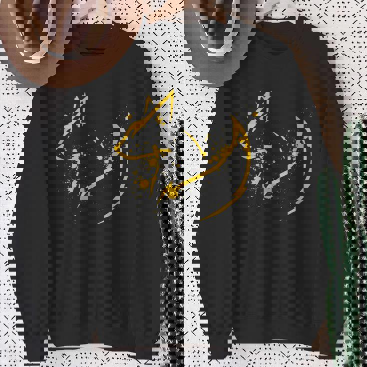 かわいいキツネ ミニマルフォックスピリット動物イラスト スウェットシャツ 年配の女性への贈り物