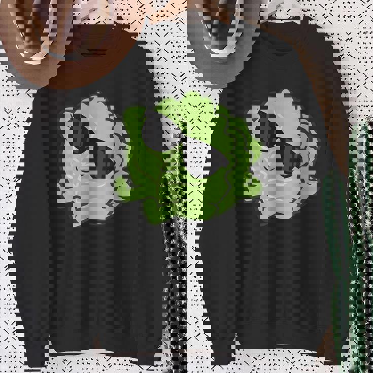 かわいいキャベツ 果実 リラックスできるレイジーキャベツ スウェットシャツ 年配の女性への贈り物