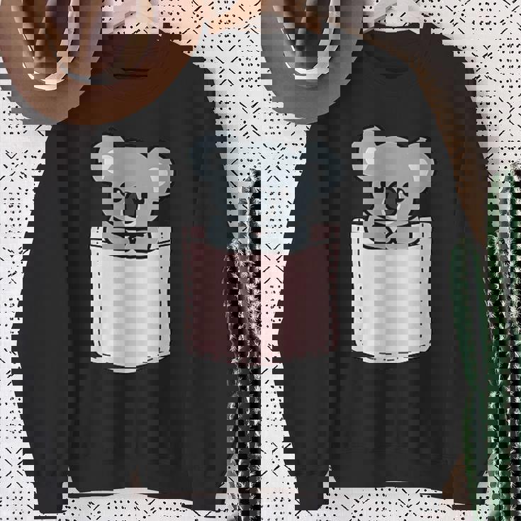 かわいいコアラ コアラベア ポケットアニマル メンズ レディース ティーン キッズ スウェットシャツ 年配の女性への贈り物