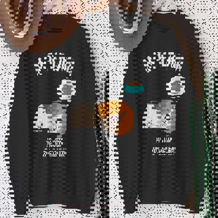 かわいいスリーピングビーグル ペット愛好家のための面白い犬のデザイン スウェットシャツ 年配の女性への贈り物