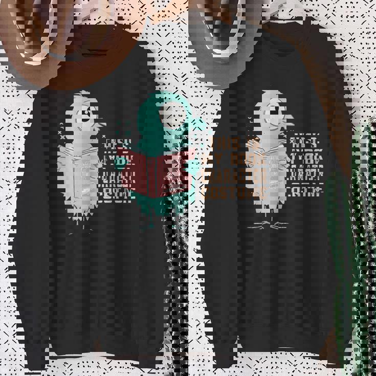 かわいいピジョン This Is My Book キャラクターコスチューム 読書用 スウェットシャツ 年配の女性への贈り物