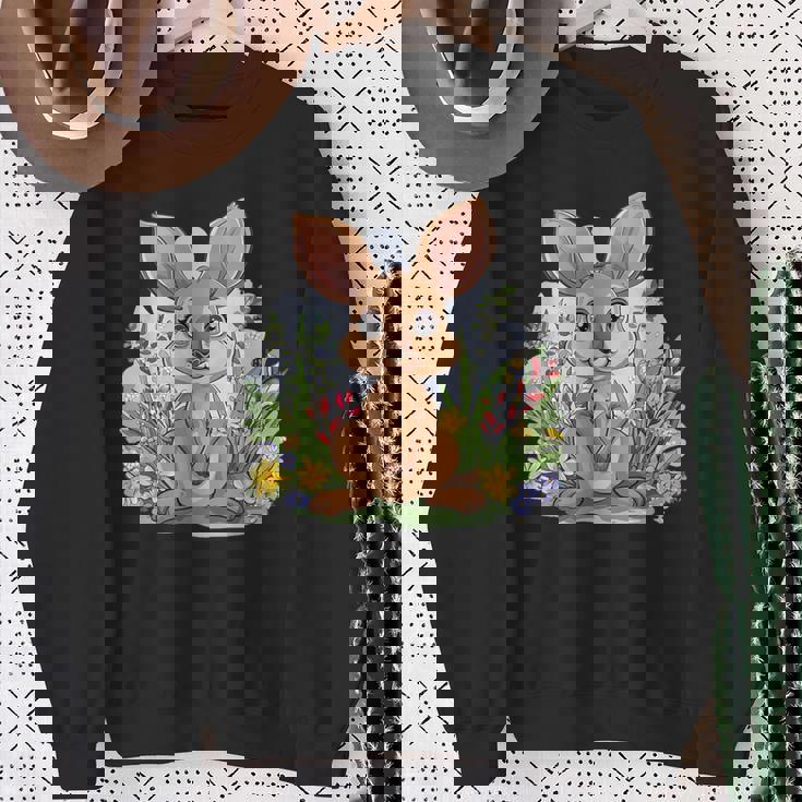 かわいい花カンガルー。 スウェットシャツ 年配の女性への贈り物