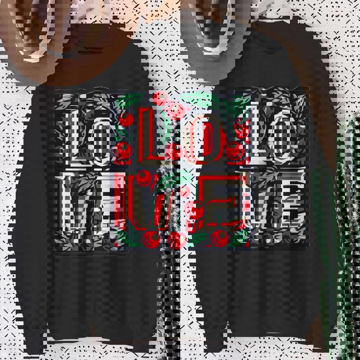 さくらんぼが大好き スウェットシャツ 年配の女性への贈り物