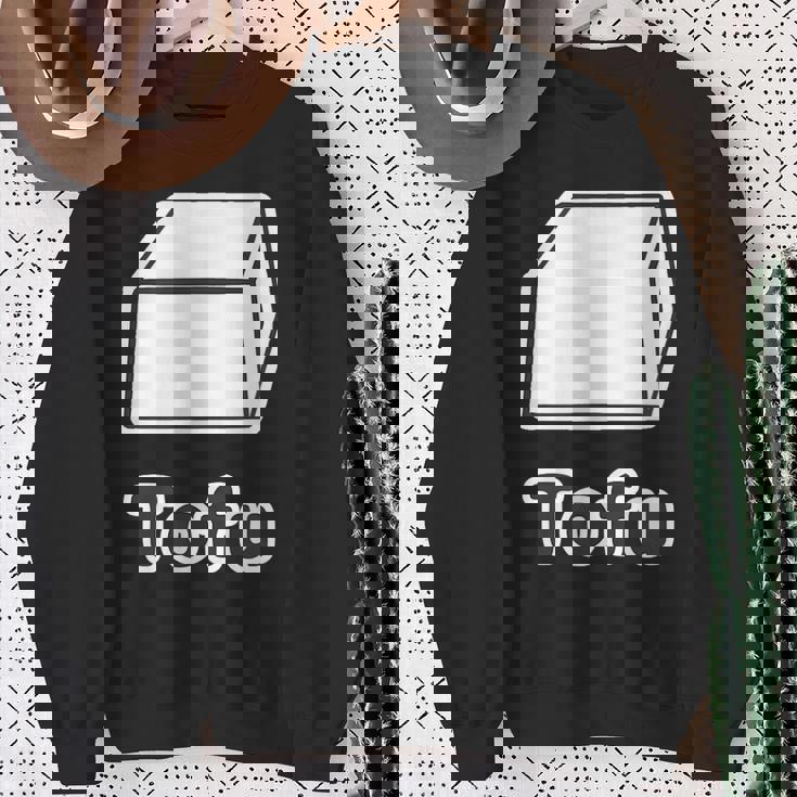 とうふ Tofu（豆腐）【Gohan ごはんタイム】ゆるくて かわいい 面白い イラスト スウェットシャツ 年配の女性への贈り物