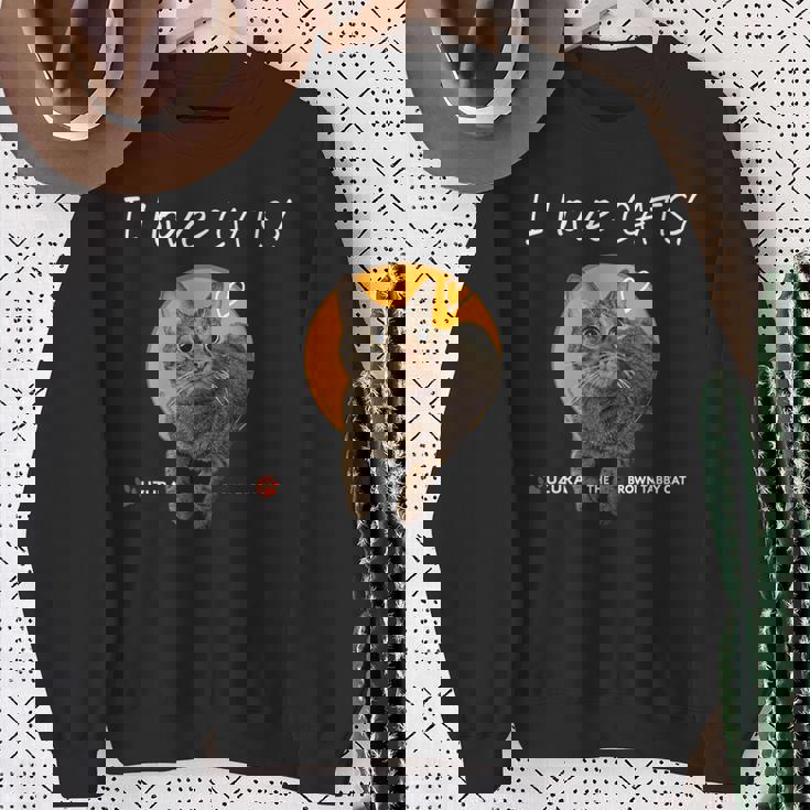 ねこだいすき 猫 キジトラ猫 かわいい Cat スウェットシャツ 年配の女性への贈り物