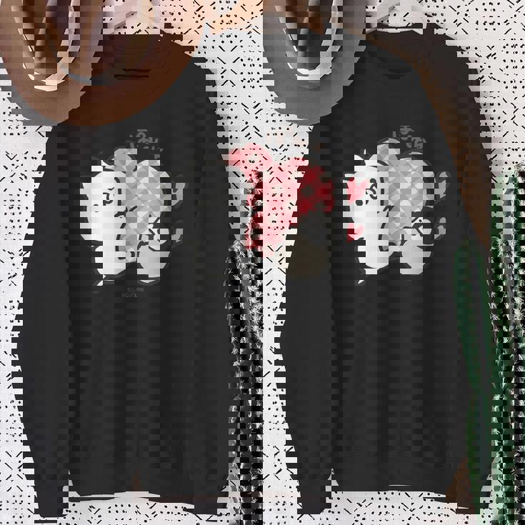 ねこぺん日和 ハート スウェットシャツ 年配の女性への贈り物