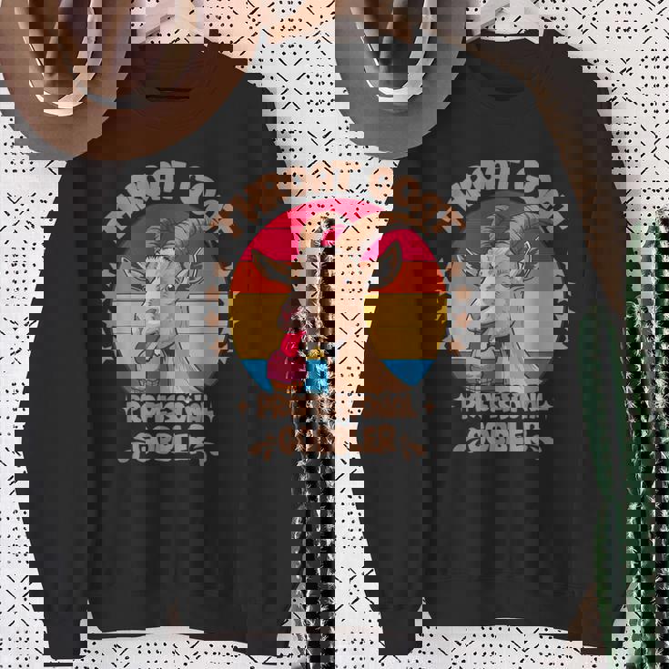 のどヤギ プロフェッショナル ゴブラ 不適切な大人のユーモア スウェットシャツ 年配の女性への贈り物