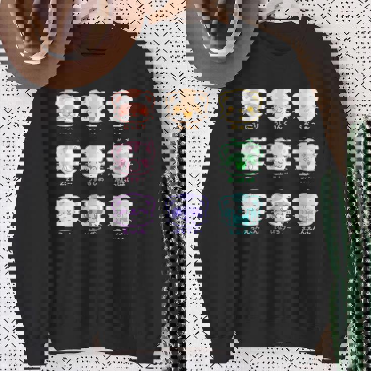 ふわふわふぇれっと フェレット Ferret イタチ Kawaii Cute Japanese スウェットシャツ 年配の女性への贈り物