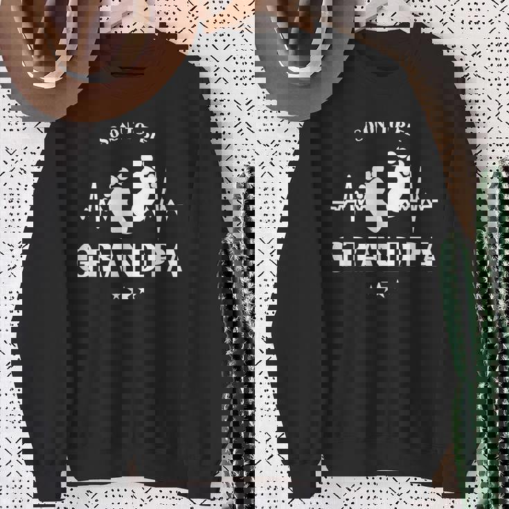 もうすぐおじいちゃん、新しいおじいちゃんになる スウェットシャツ 年配の女性への贈り物