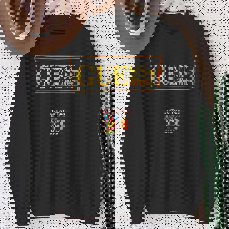 もっと見る。プラスデザイン、Guess What_、ティーセットティートップ スウェットシャツ 年配の女性への贈り物