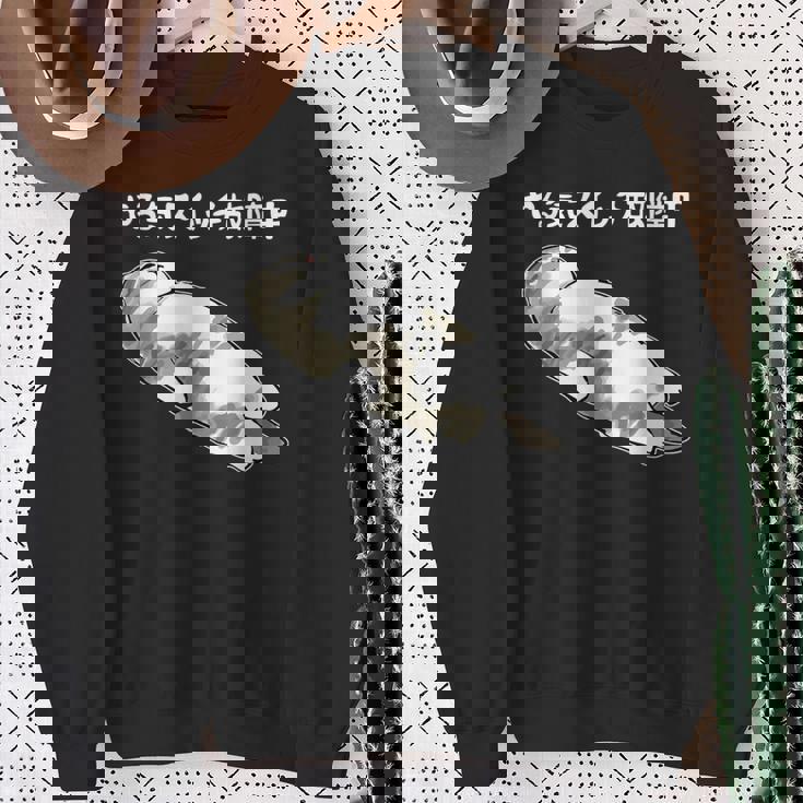 やる気スイッチ故障中 猫 にゃにもしたくにゃ 何もしたくない猫 おもしろ 可愛い ねこ ネコ 猫 ネコ 猫 柄 かわいい スウェットシャツ 年配の女性への贈り物