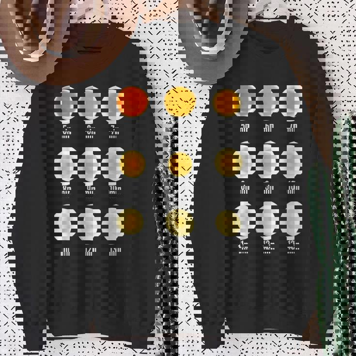 ゆで卵早見表 卵好き必見 便利グッズ スウェットシャツ 年配の女性への贈り物