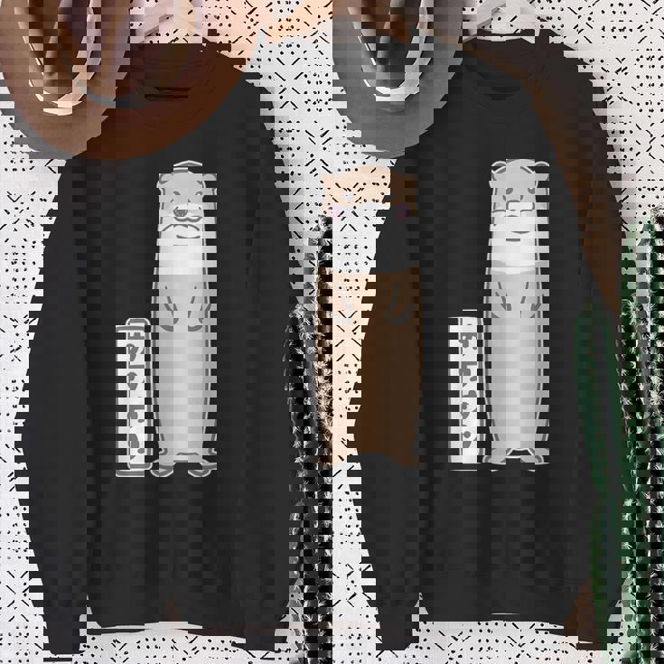 ゆるカワウソさん（Aタイプ）コツメカワウソ【どうぶつフレンズ】動物 ゆるくて かわいい イラスト スウェットシャツ 年配の女性への贈り物