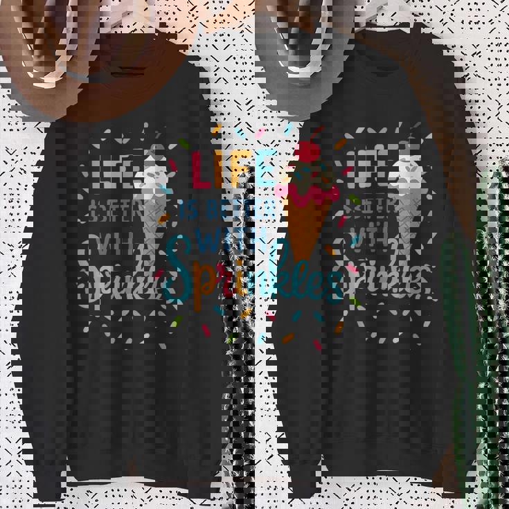 アイスクリーム好きのアイスクリームスクワッド おそろいの家族旅行 スウェットシャツ 年配の女性への贈り物