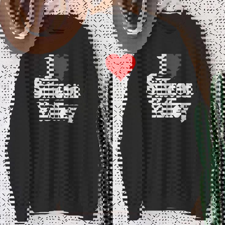 アイラブハートシリコンバレーv カリフォルニア スウェットシャツ 年配の女性への贈り物