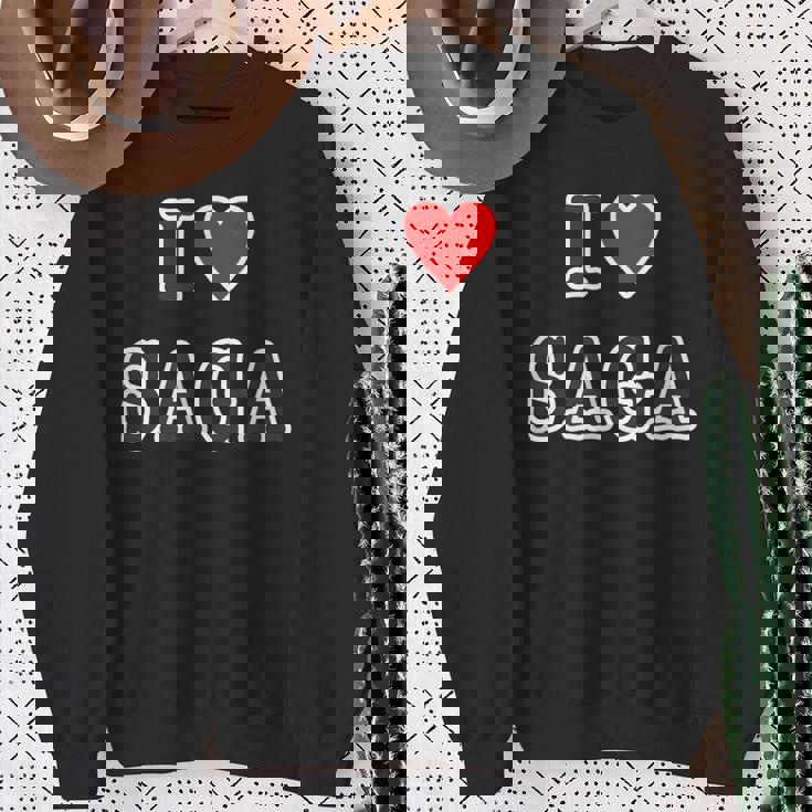 アイラブ・Saga 佐賀（I Love ハート）【47都道府県】ジモt ティ 地元 旅行 グッズ お土産 面白 スウェットシャツ 年配の女性への贈り物