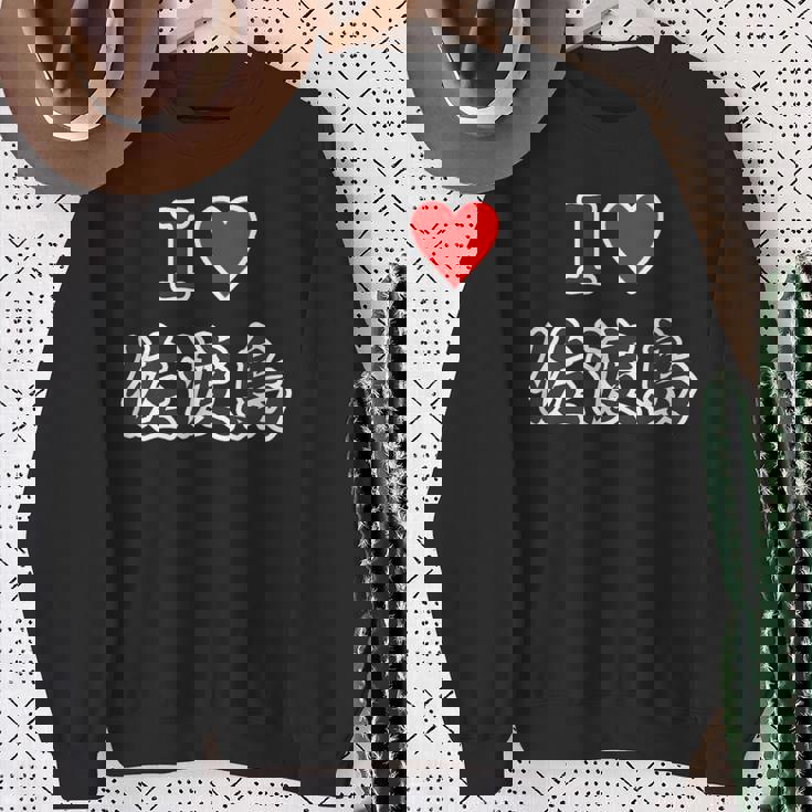 アイラブ・佐渡島（I Love ハート）【47都道府県・市区町村】佐渡ヶ島 ジモtティ 地元愛 お土産 グッズ面白 スウェットシャツ 年配の女性への贈り物