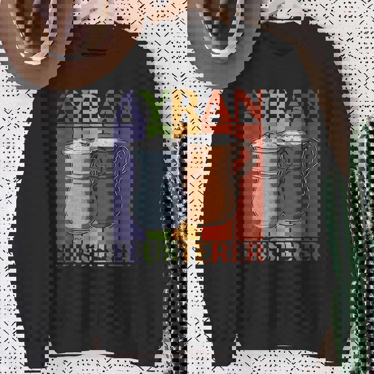 アイラン トルコ 食べ物 国のお土産 ヨーグルトドリンク 料理 スウェットシャツ 年配の女性への贈り物